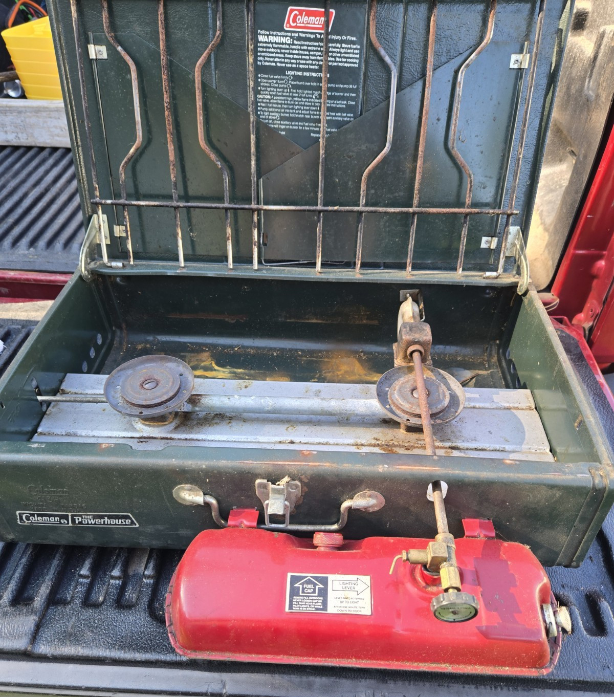 Coleman 413H 2-Burner Camp Stove – Vintage Green Camping Stove USA Made
