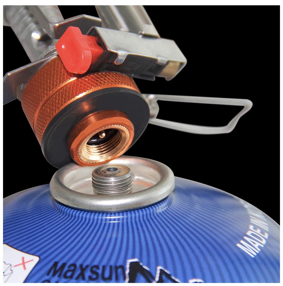 Ultralight Camping Hiking Stove AND Coleman 440G Isobutane Fuel Large Canister