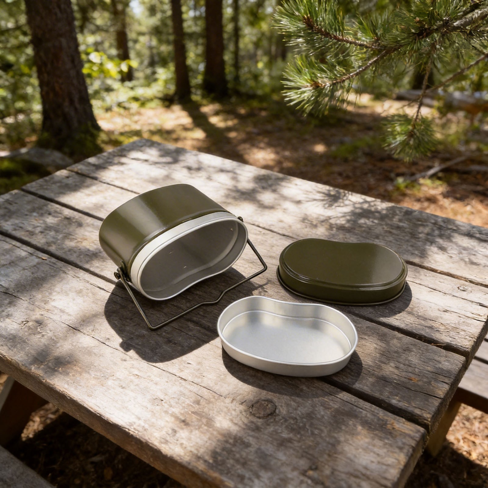 Aluminium Cooking Set with Saucepan for Camping and Outdoor Enthusiasts