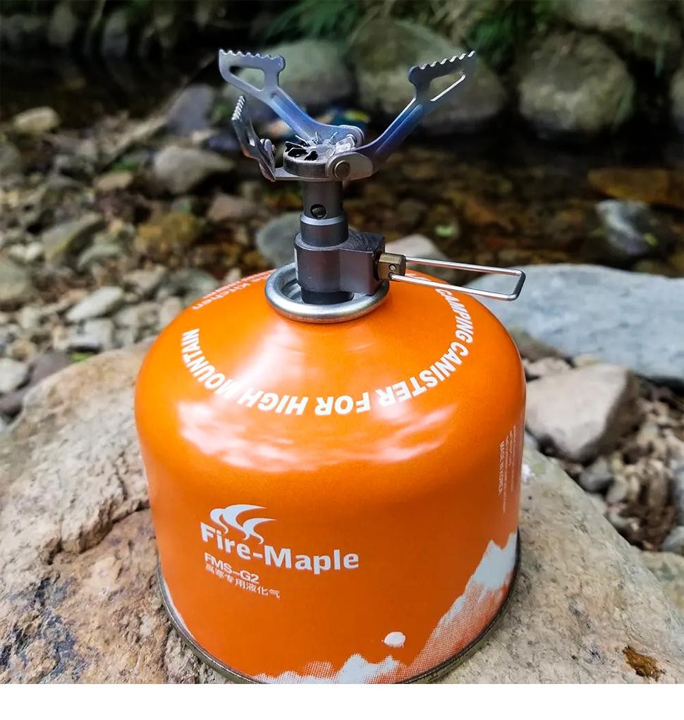 Brs Outdoor Gas Stove Mini Titanium Camping Gas Burner 25g Ultralight Stove Surv