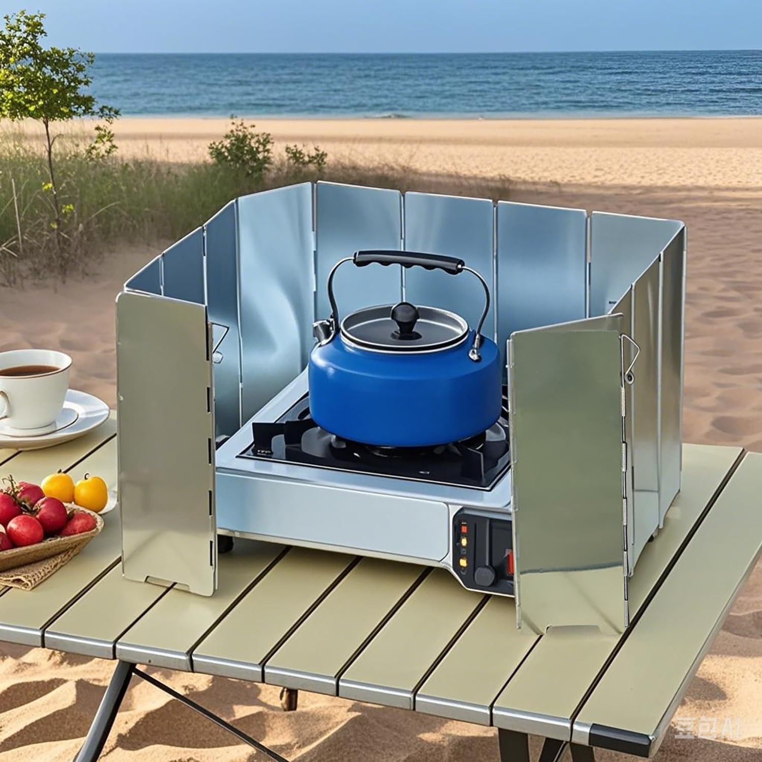 Efficient Outdoor Cooking Windscreen for Butane Stoves – Includes Carrying Bag
