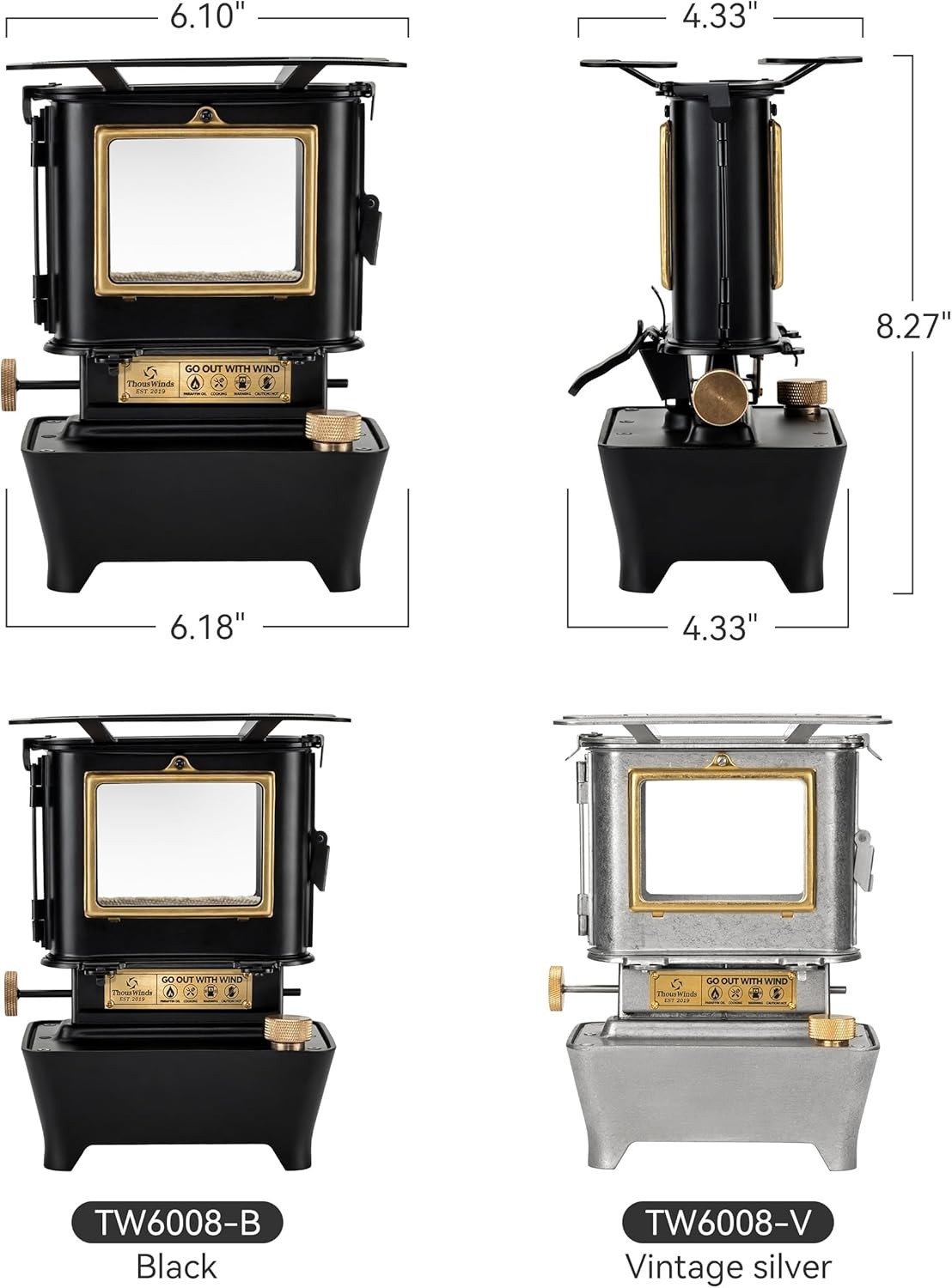 Stainless Steel Oil Lantern – Camping Lighting Solution