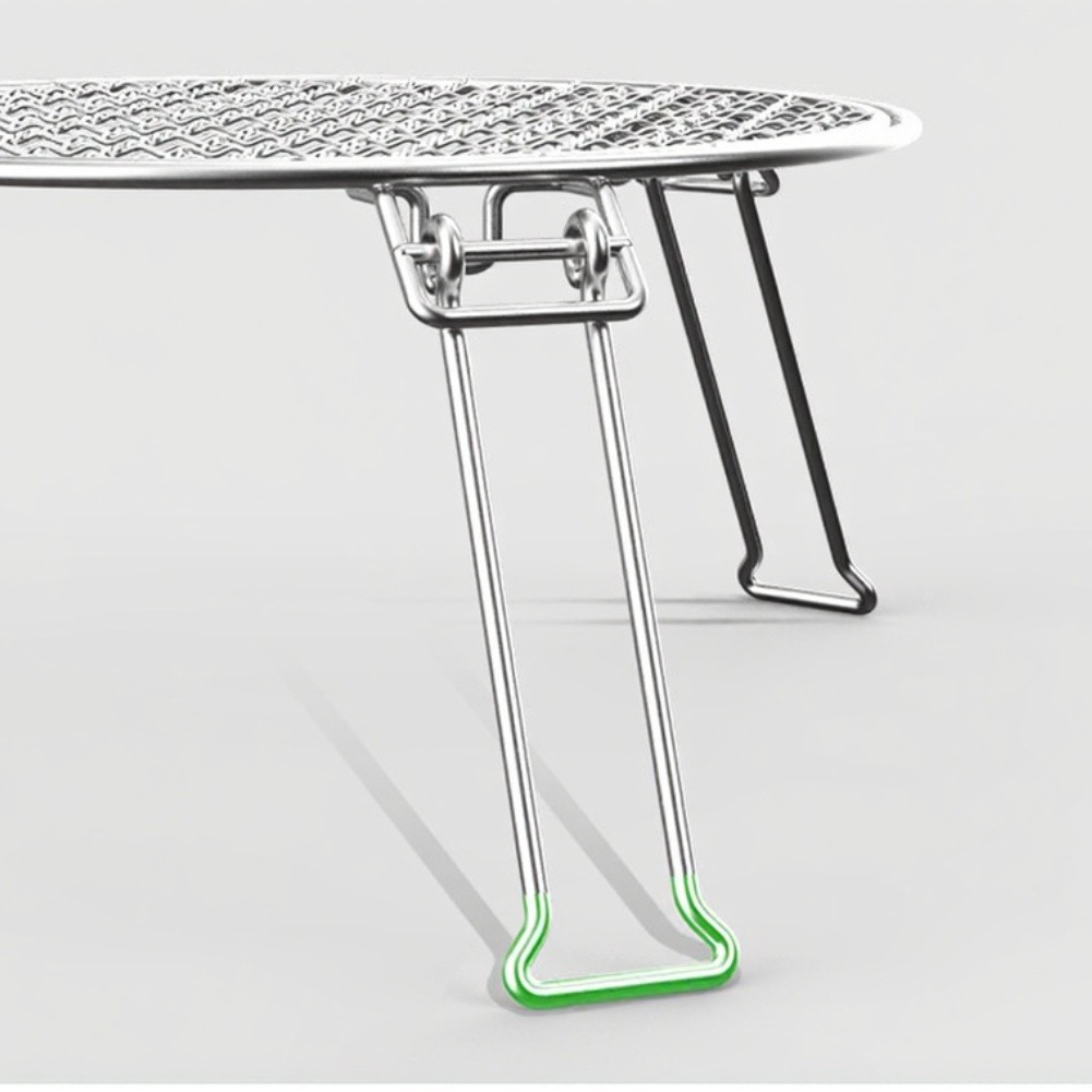 Portable Stainless Steel Camping Grill Grate Foldable with Reinforced Legs