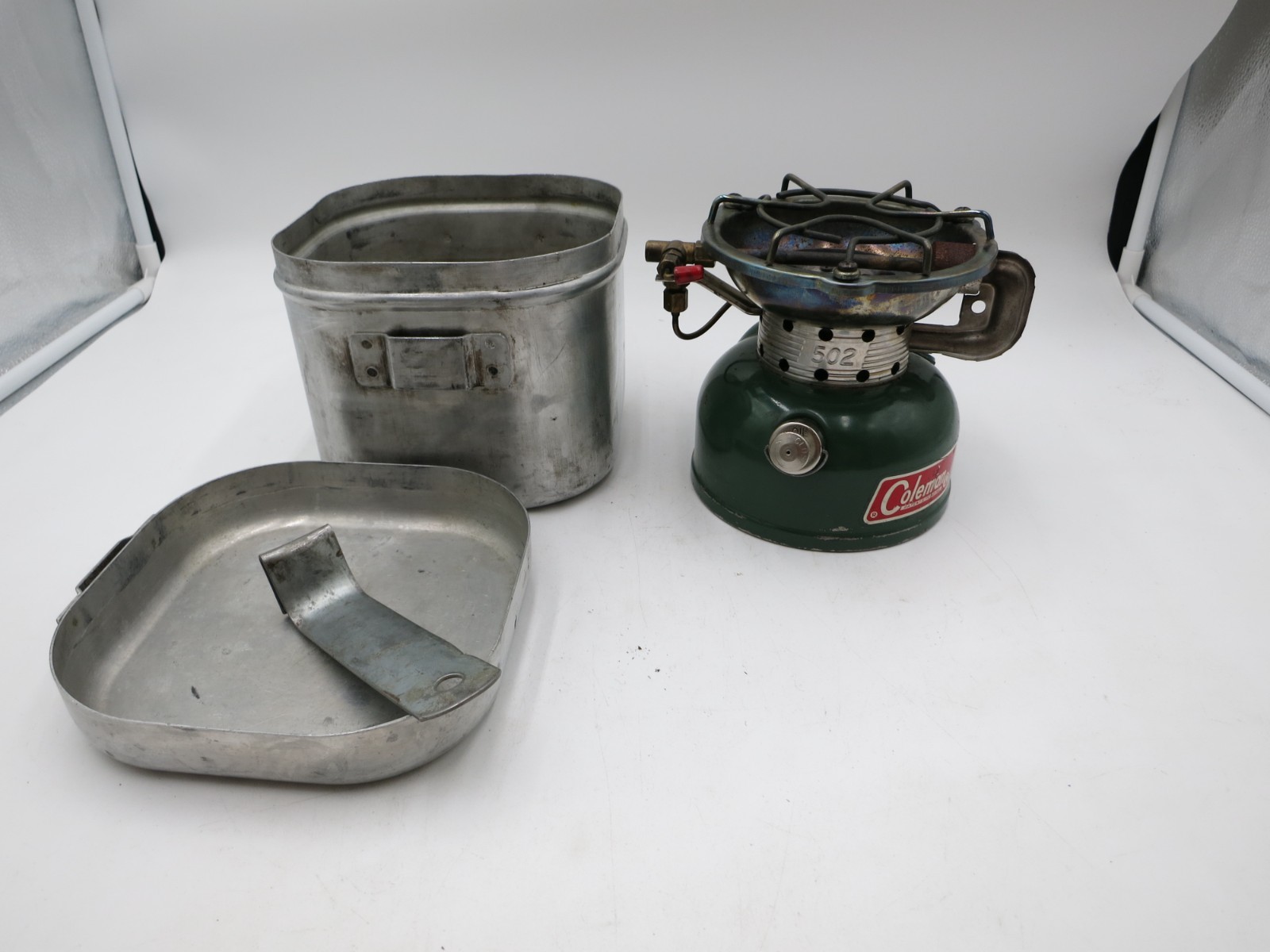 COLEMAN 502 SPORTSTER SINGLE BURNER CAMP STOVE 8 – 70 IN CASE HIKING TESTED