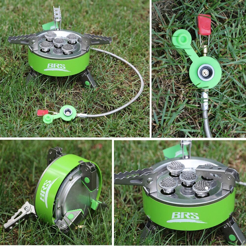 BRS 7000W Camping Gas Stoves Portable Foldable Burner Stainless Steel Furnace