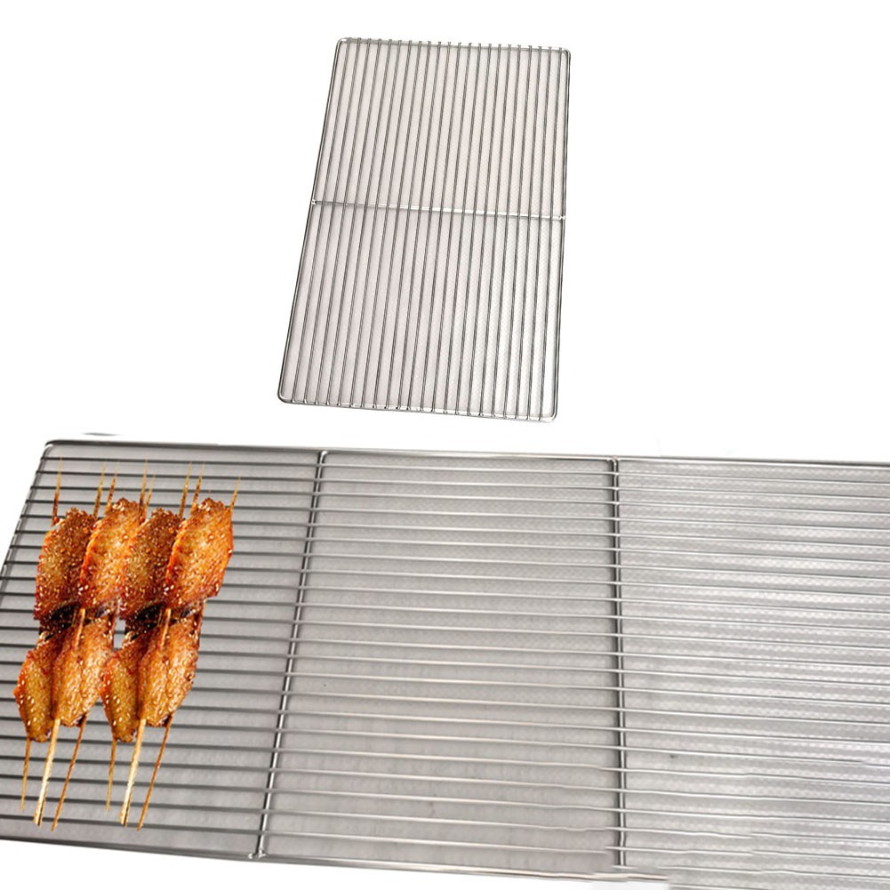 304 Stainless Steel Grid Tray 20x40cm for Gas Charcoal Grills