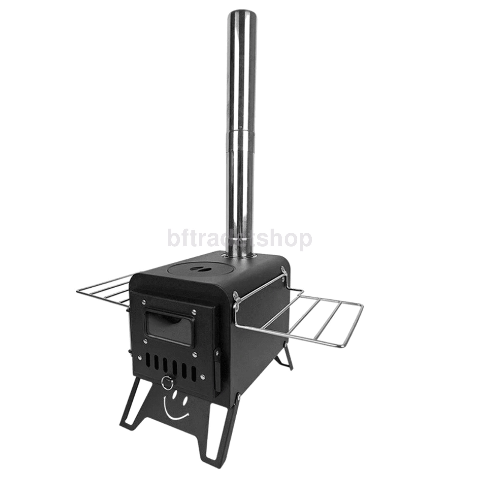 NEW Camping Stove for Tent, Portable Stainless Steel Stove with 7 Chimney Pipes