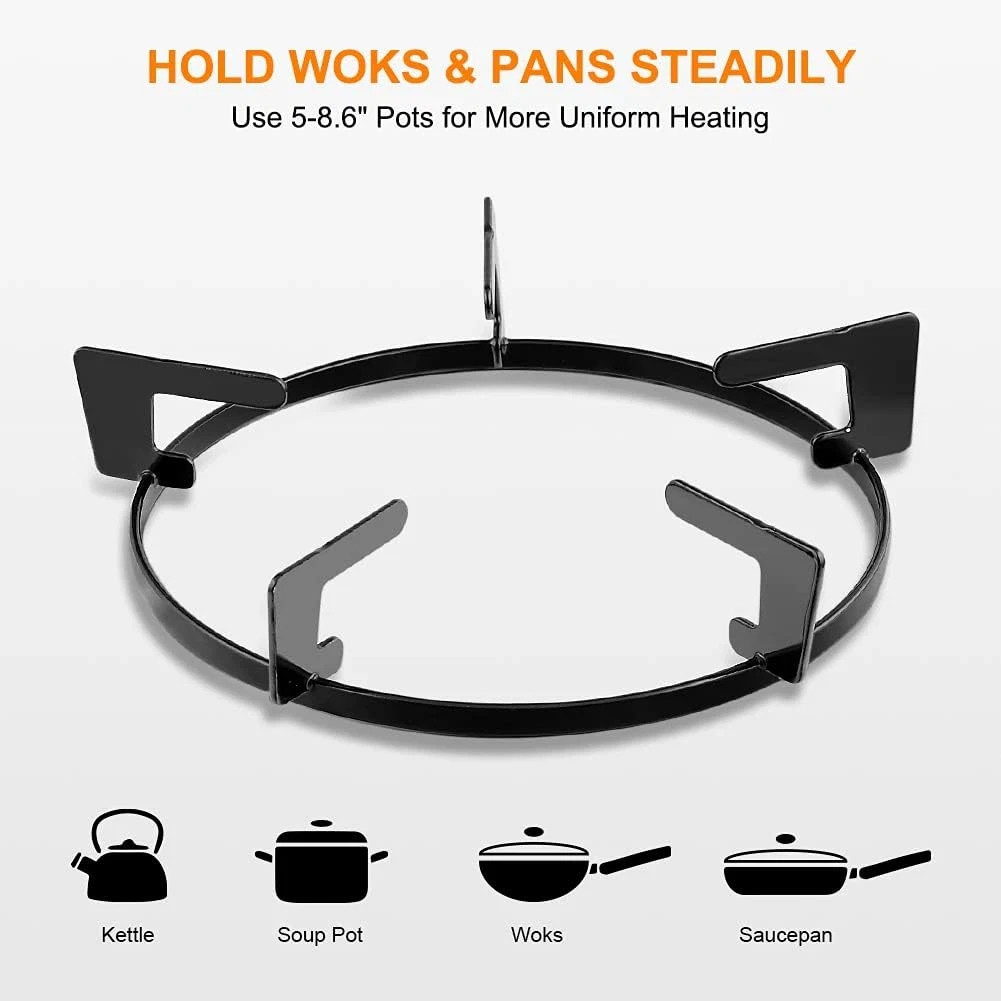 Portable Stainless Steel Propane Stove 9,800 BTU – Single Burner Gas Cooker