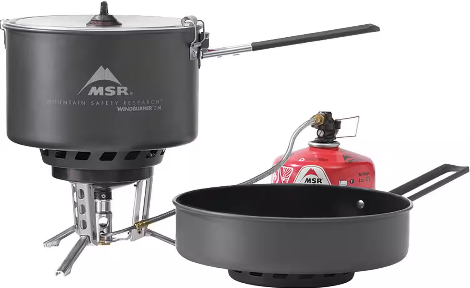 MSR WindBurner Combo Stove System Fast Boil Camping Cooking Set Outdoor Kit