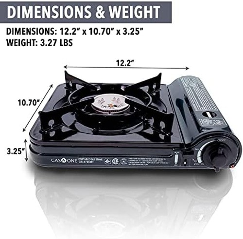 GAS ONE NEW 10,000 BTU CSA List Portable Butane Gas Stove with Carrying Case …