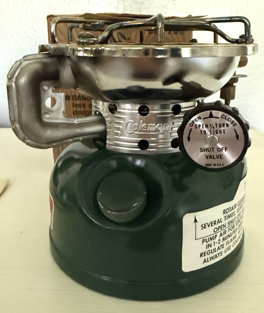 Vintage Coleman 502-700 Sportster Stove w/ Original Box & Paperwork Dated 9/79
