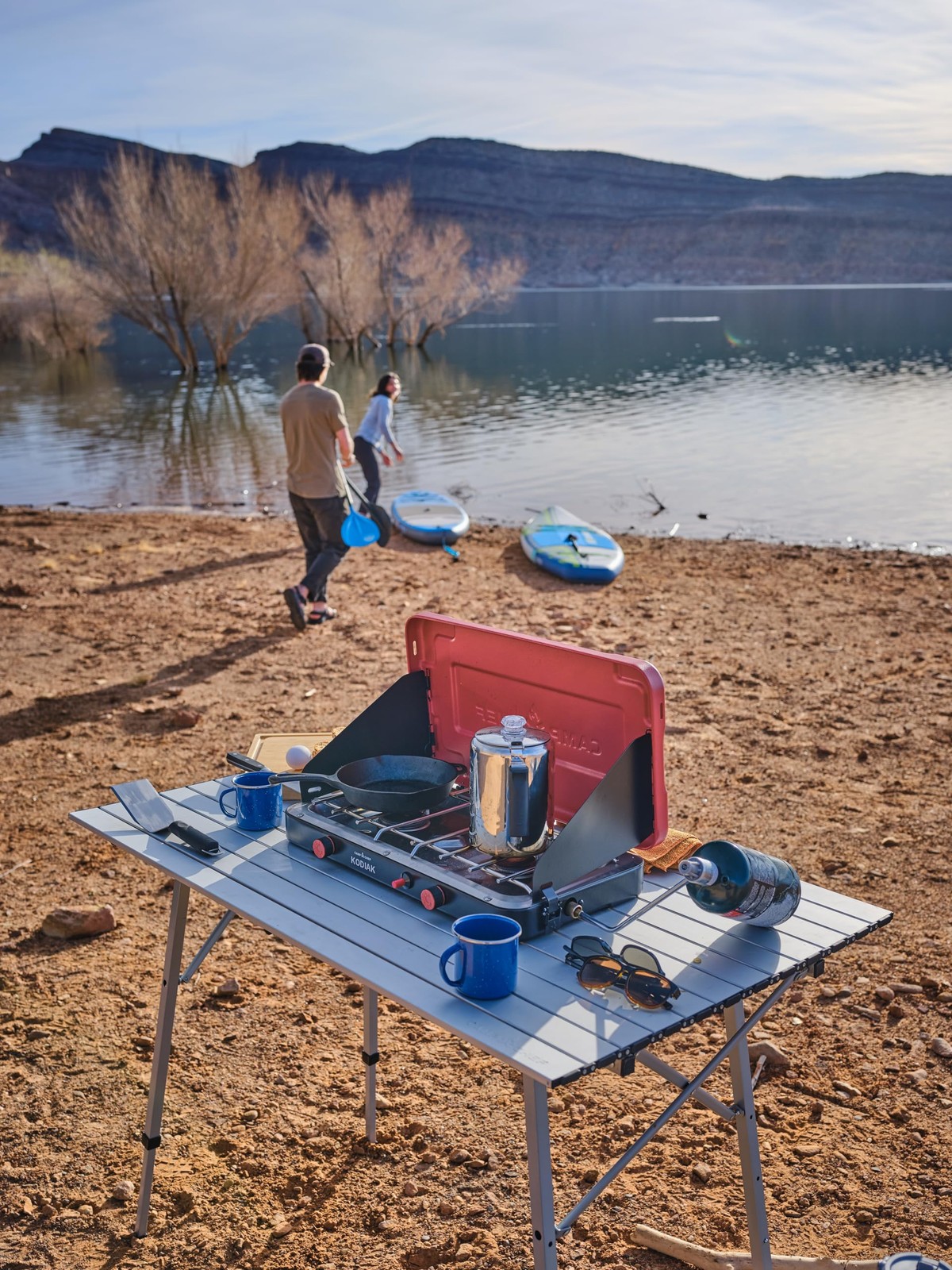 Mountain Series Kodiak – High Outpt Two-Burner Camp Stove – Lid Doubles as Wi…