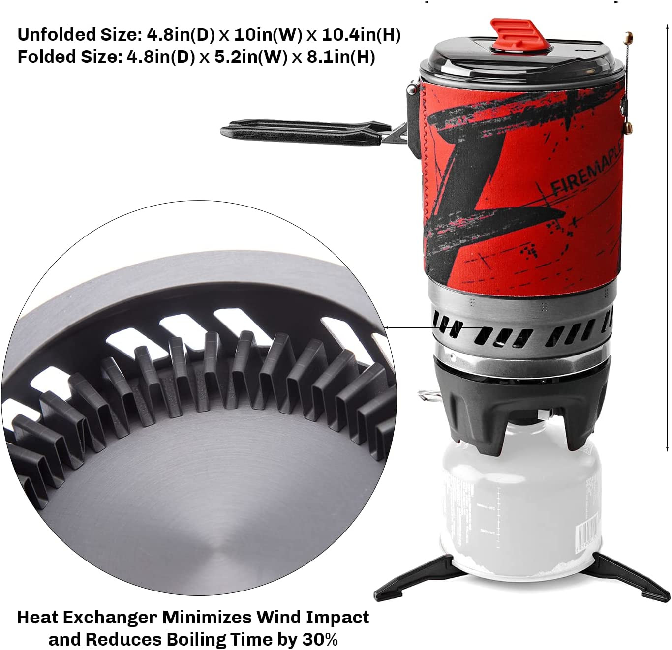 Fire Maple Polaris Cooking System | Portable Camping Backpacking Stove with Micr