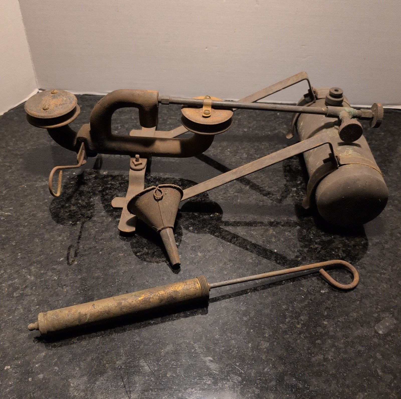 Prentiss Wabers Auto Cook Kit Model 8 B Cook Camp Stove 1920`S Brass Tank