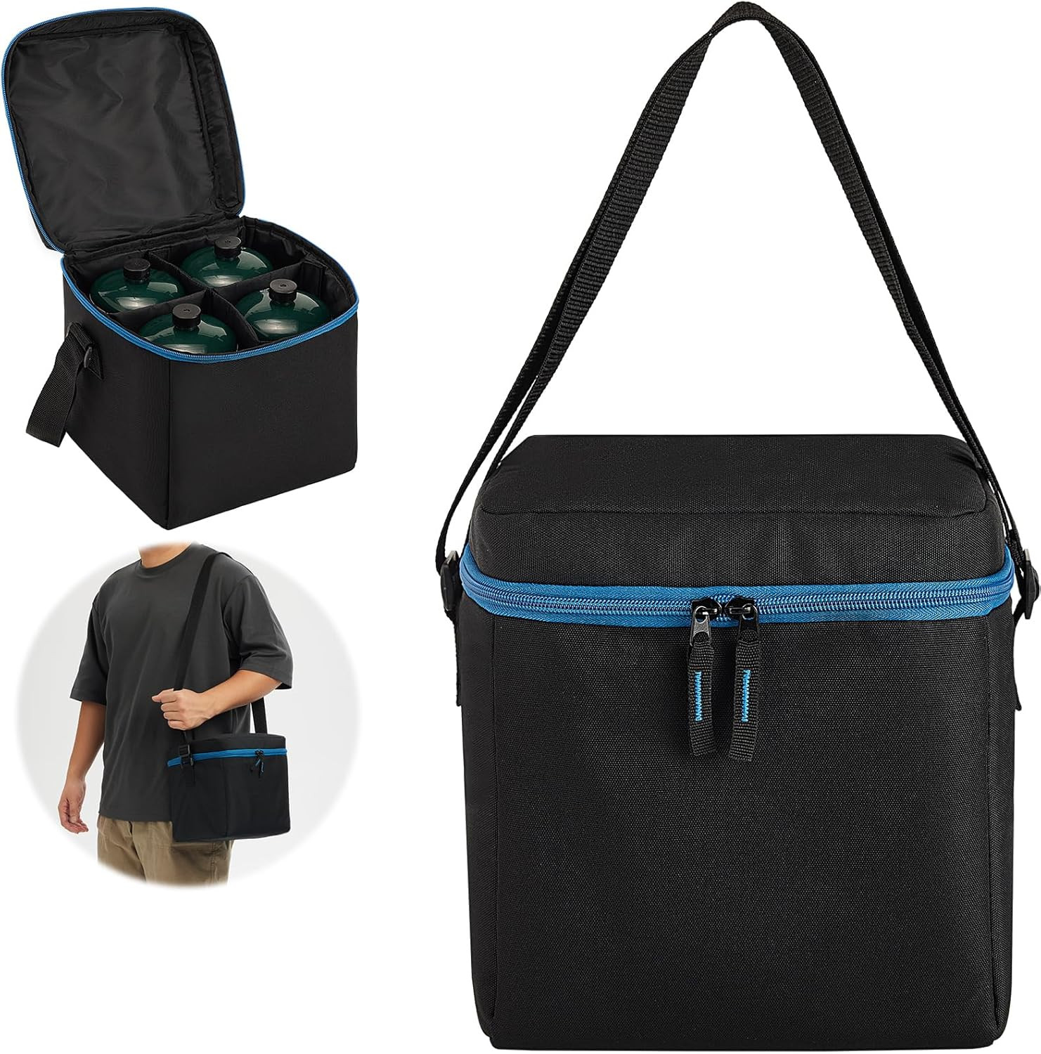 1 LB Propane Tank Storage Bag with Padding, Mini Propane Cylinder Carry Case to