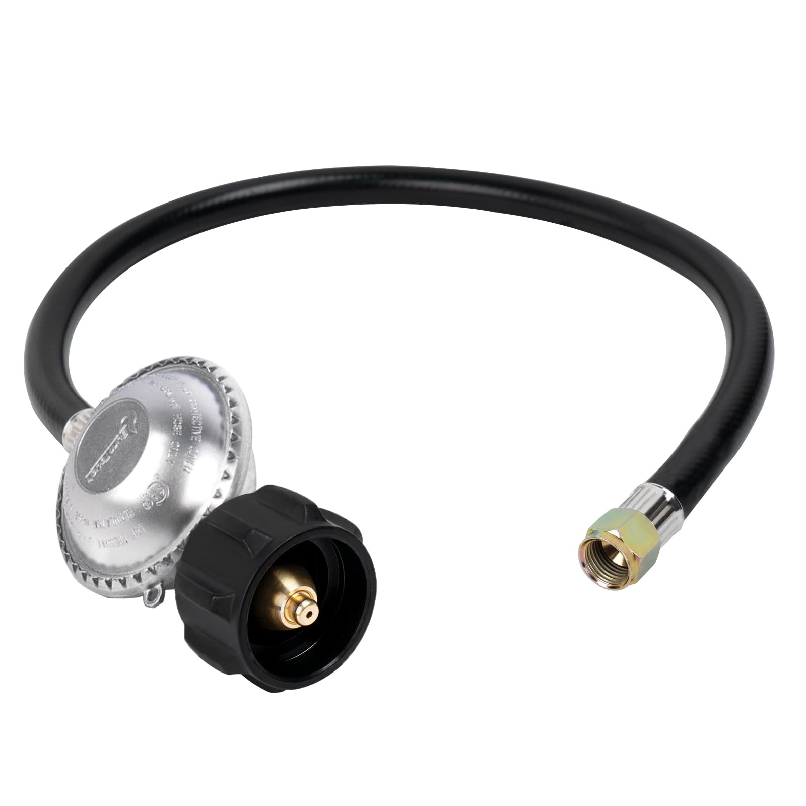 SHINESTAR 2 Feet Propane Regulator and Hose, Replacement Grill 2 Feet, Black