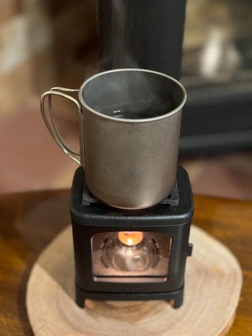 Small Cast Iron Stove Set For Outdoor and Indoor Use Camping Mini fireplace