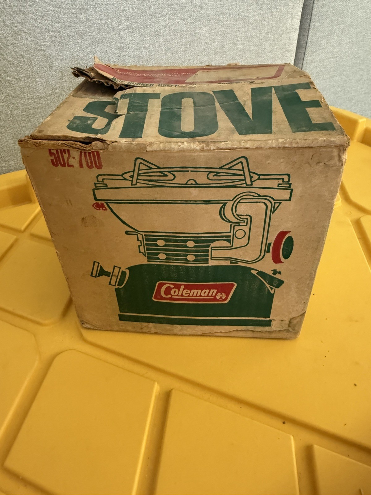 Vintage 1969 Coleman Sportster Single Burner Camp Stove 502-700 Box