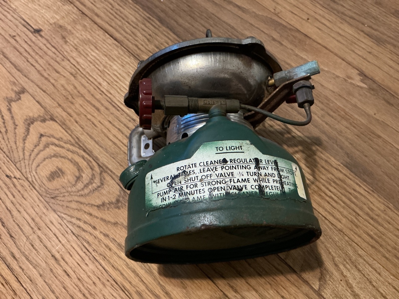 Vintage Coleman 502 stove, 1977, one burner