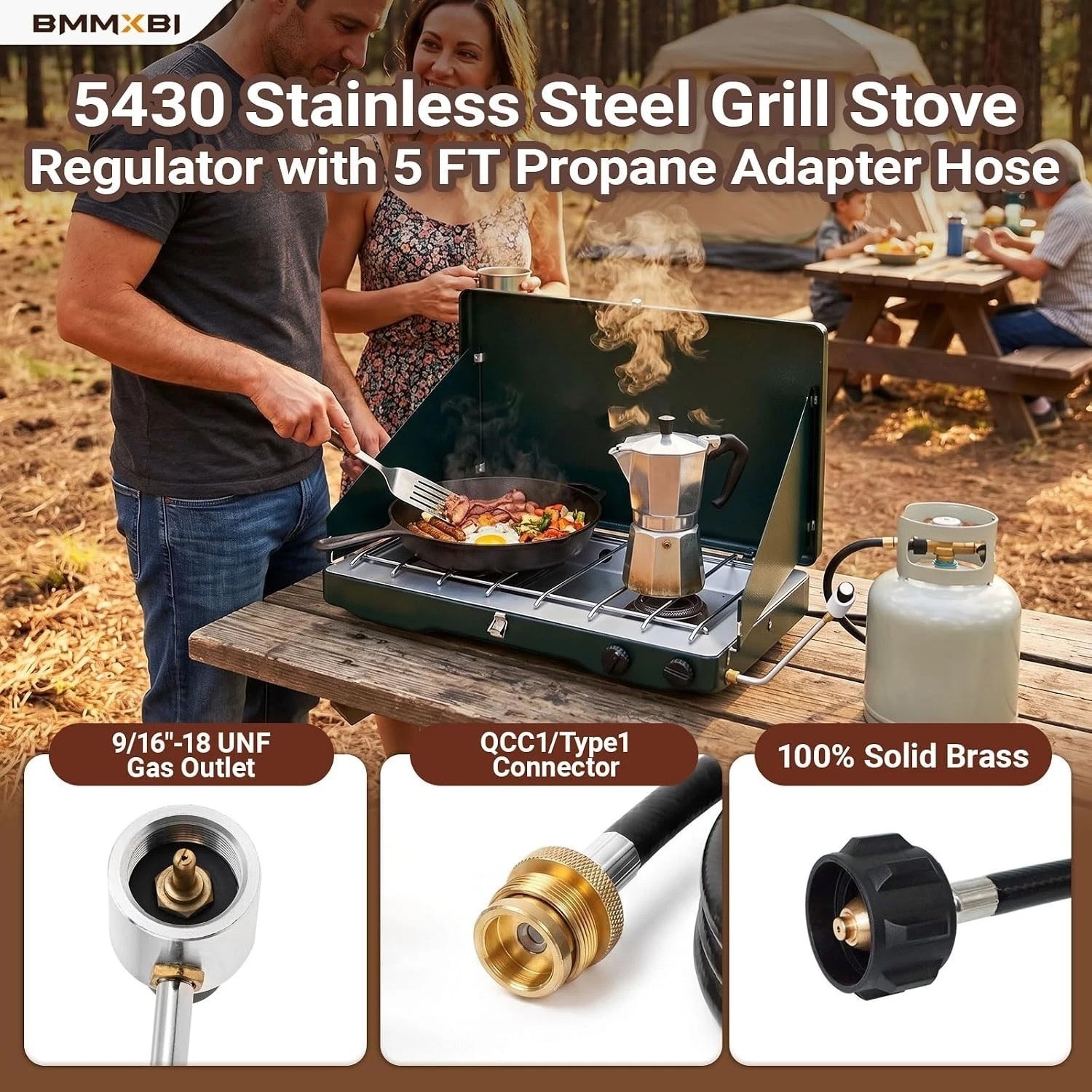 Coleman Grill Stove Regulator & Propane Hose Replacement