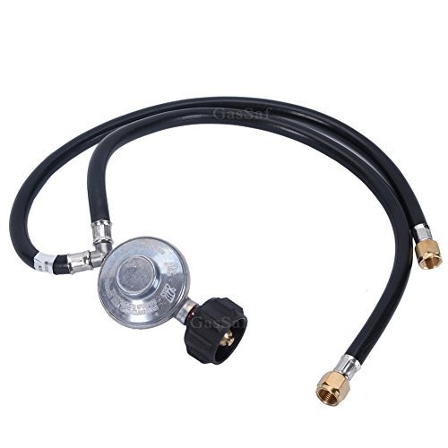 GasSaf 2 Feet Y-Splitter Low Pressure Propane 2 Feet, propane splitter hose 1