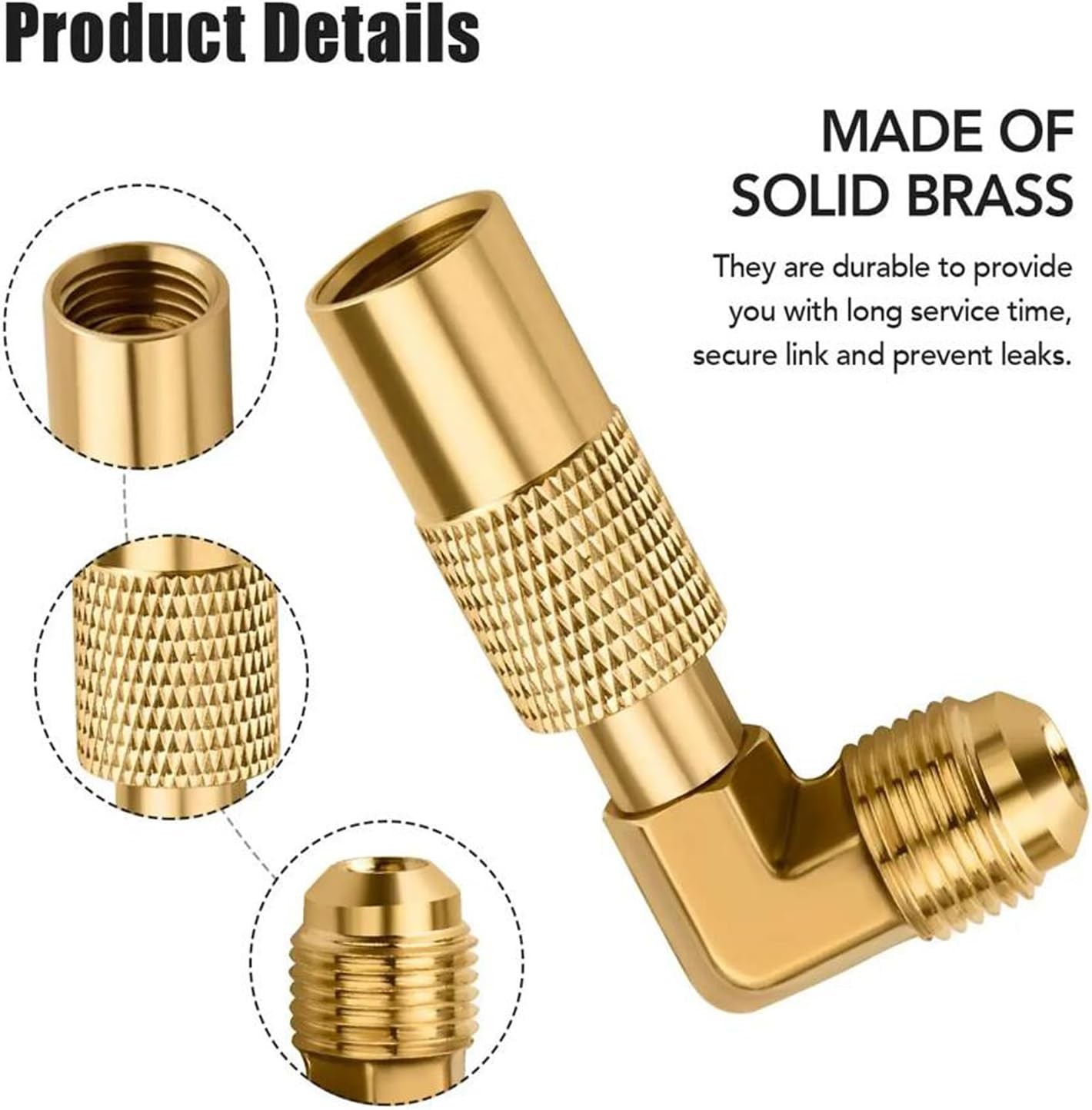 Propane Elbow Adapter, Low Pressure 3/8″ Male Flare Fitting…