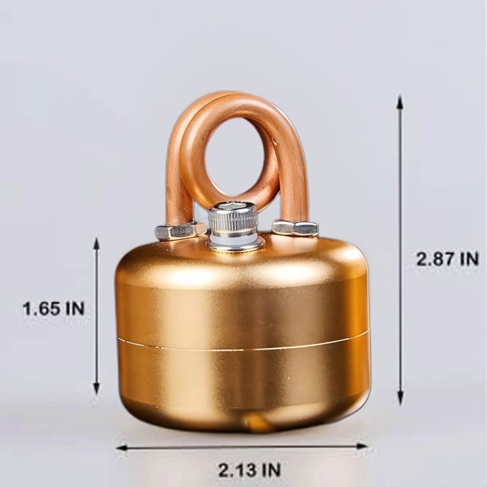 Mini Alcohol Camping Stove Lightweight Brass & Aluminum Spirit Burner with Stand
