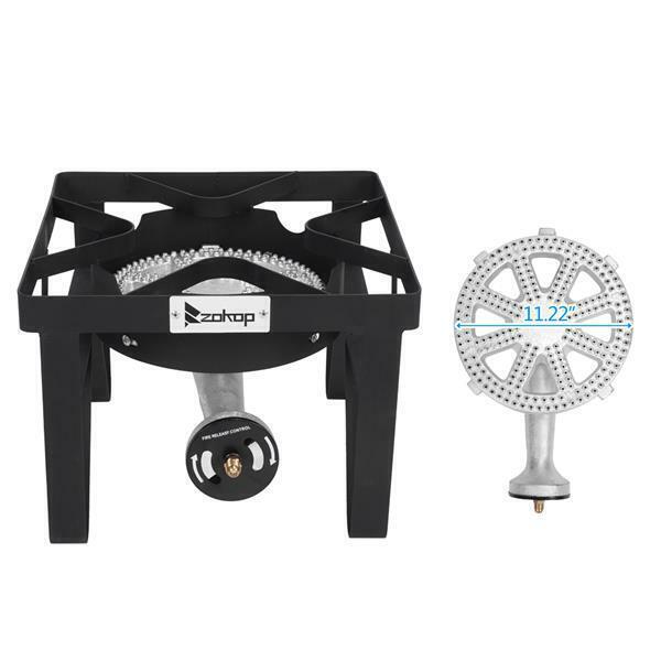200,000 BTU High-pressure Propane Burner Camp Stove Portable Cooking Gas Cooker