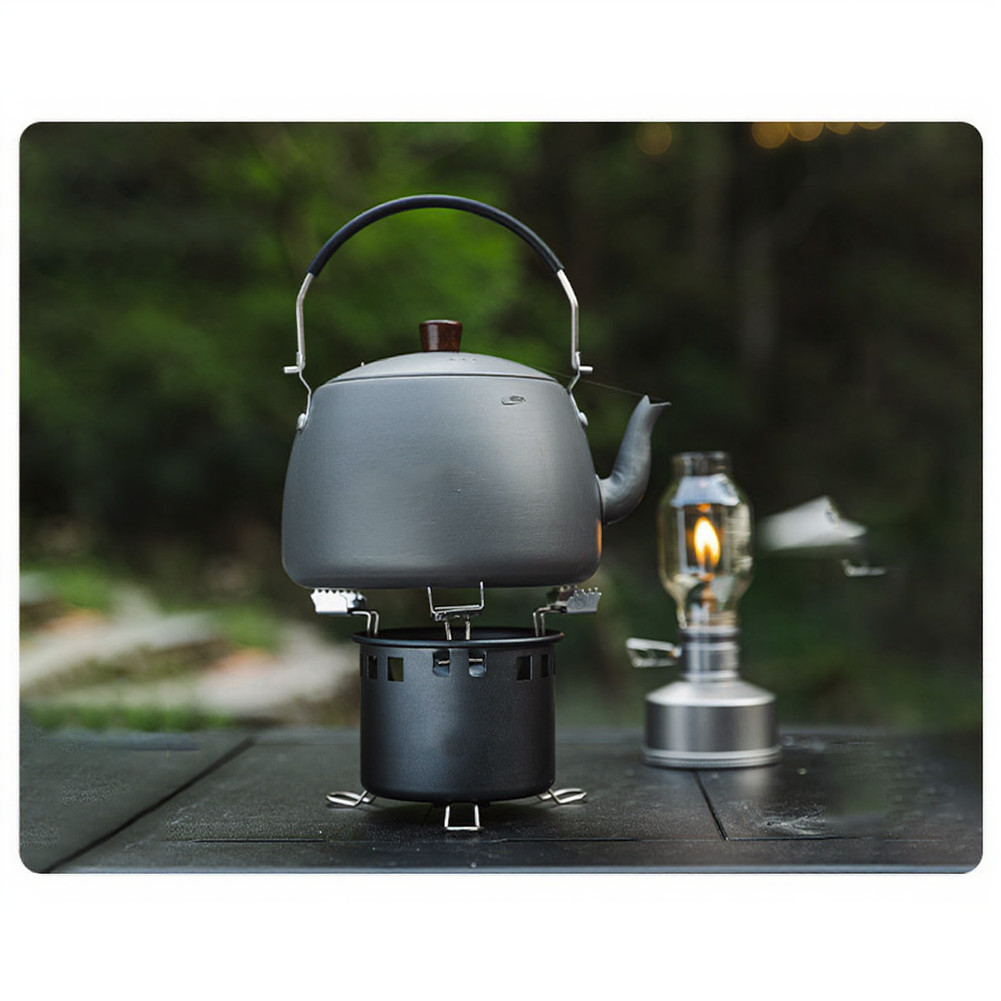 Compact Foldable For Mini Stove 5.12×5.12×3.74in for Backpacking Camping