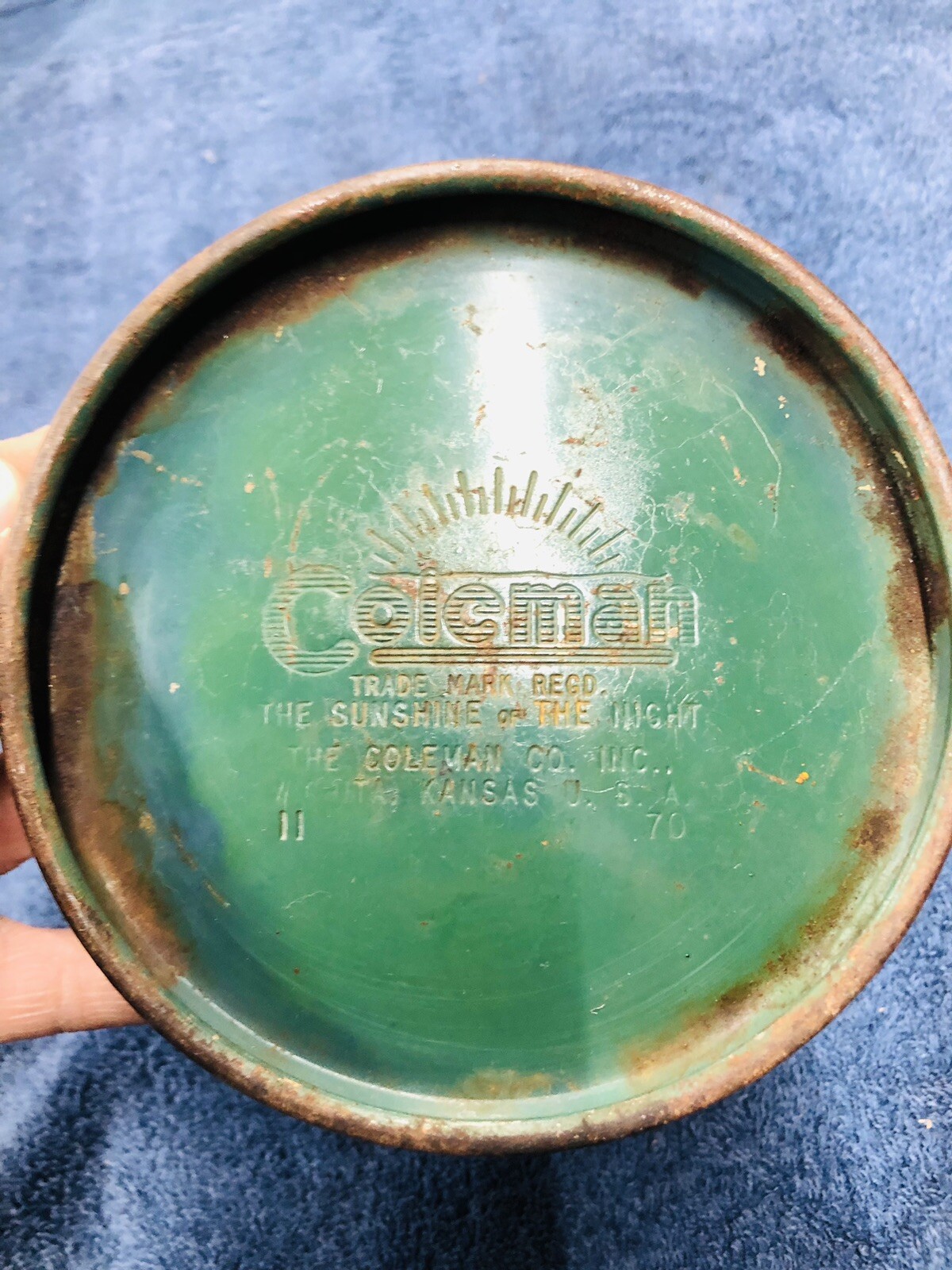 Vintage Coleman Model 502 Single Camping Stove 11/1970 . Untested.