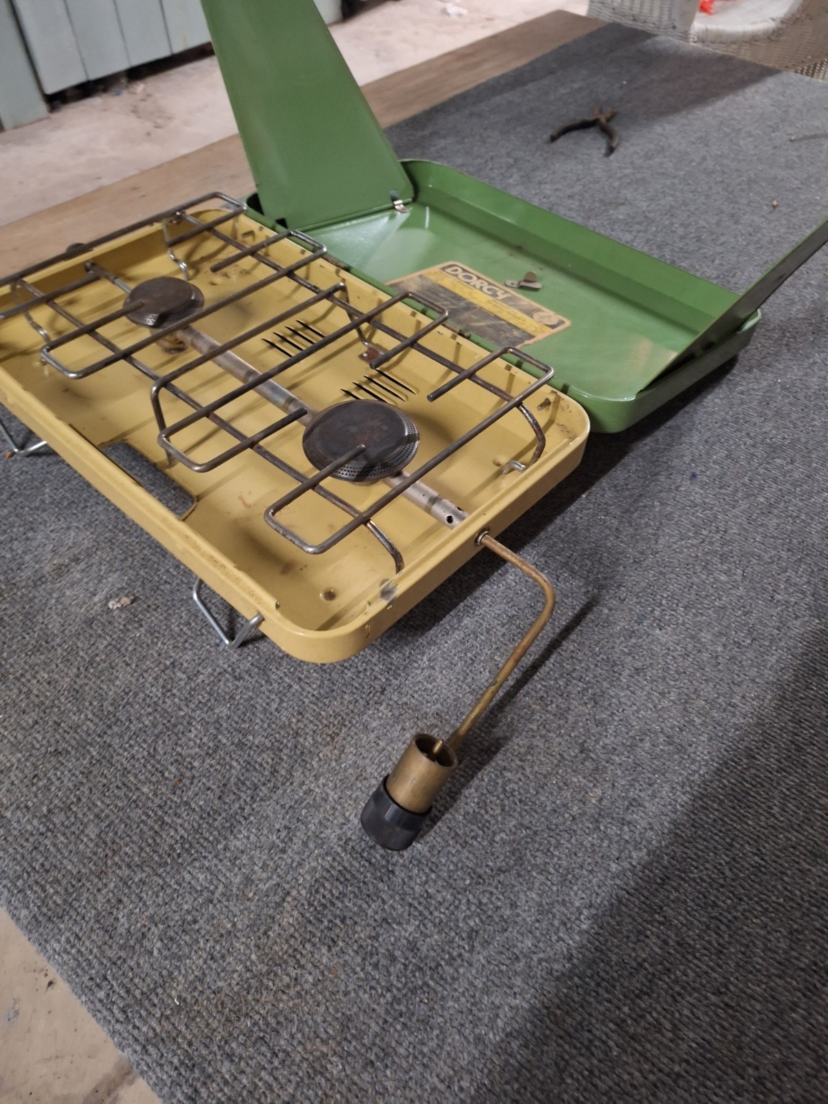 RARE Vintage Dorcy Ranger 2 Propane Stove Model 1085 Vintage 2 Burner Grill