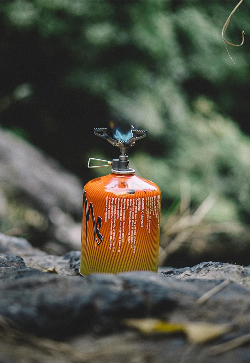 Brs Outdoor Gas Stove Mini Titanium Camping Gas Burner 25g Ultralight Stove Surv