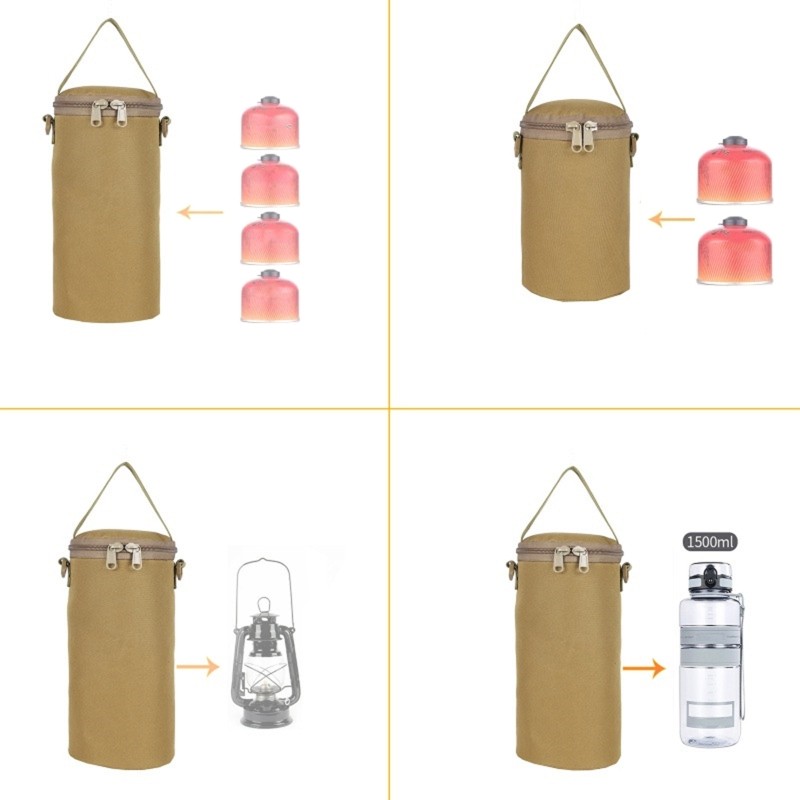 Nylon Water Bottle Storage Bag Cooking Gas Cylinder Cover Lantern Storage Pouch