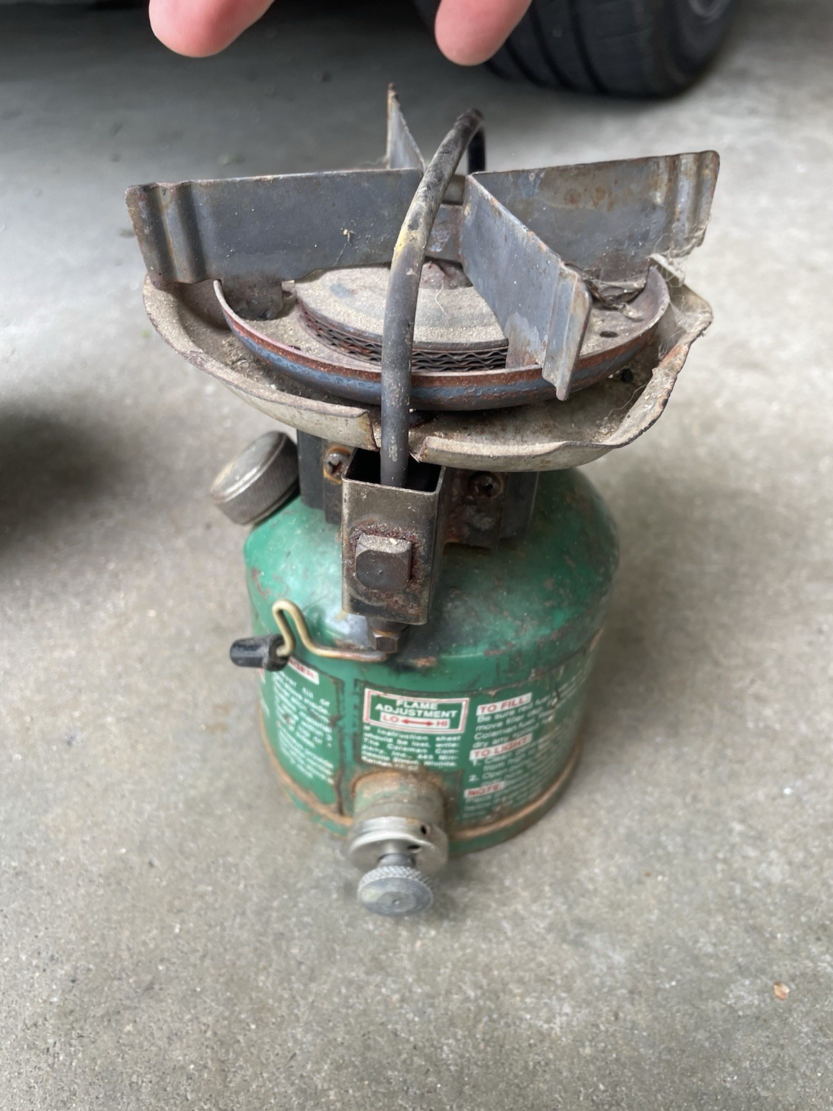 VINTAGE COLEMAN PEAK 1 576 LIGHTWEIGHT BACKPACK STOVE PEAK1