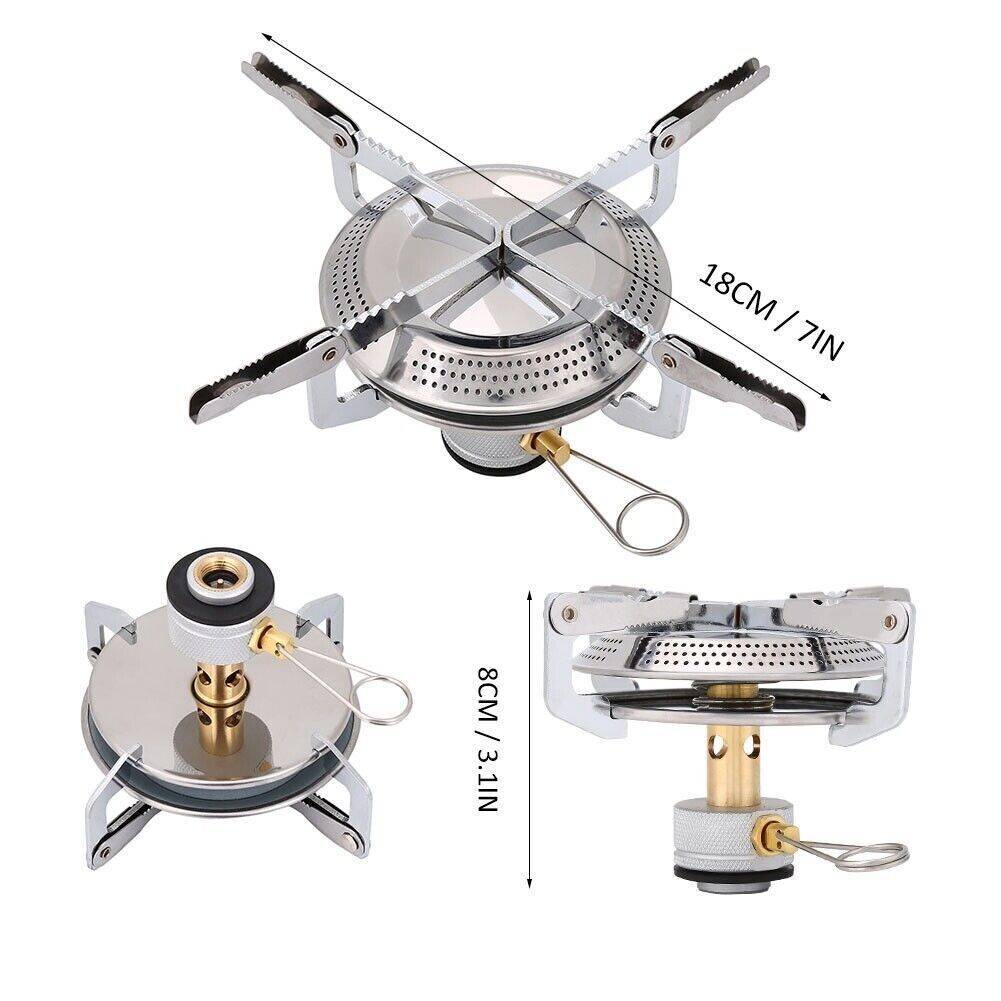 Mini Gas Stove Burner Portable Camping BBQ Picnic Cookware Burner Outdoor Tool