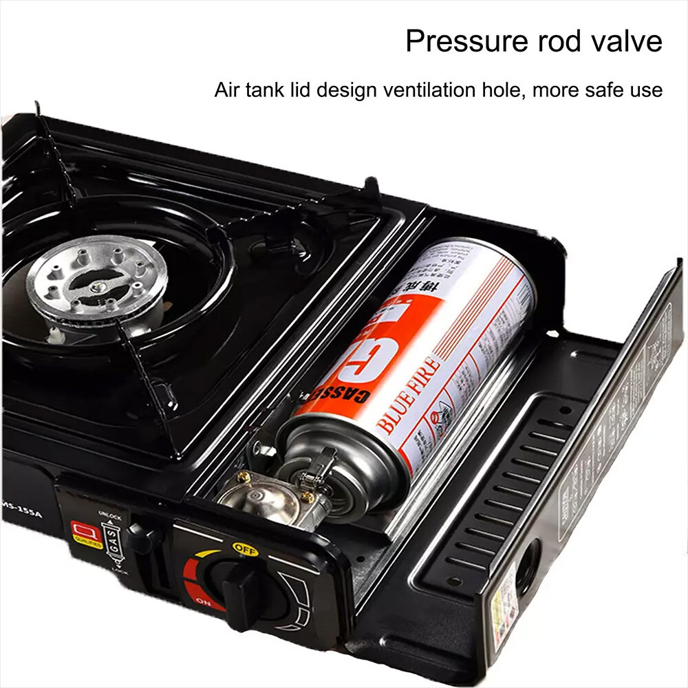 3500W Camping Stove Propane&Butane Windproof Fire Dual Fuel Brass Cooking Burner