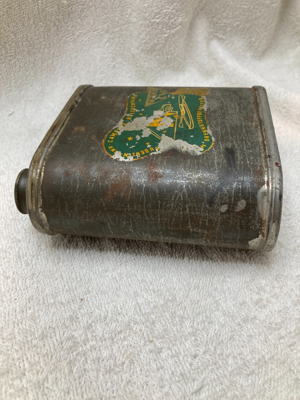 Vintage Cavog CV Fuel Tank mfg in West Germany Brass Caps