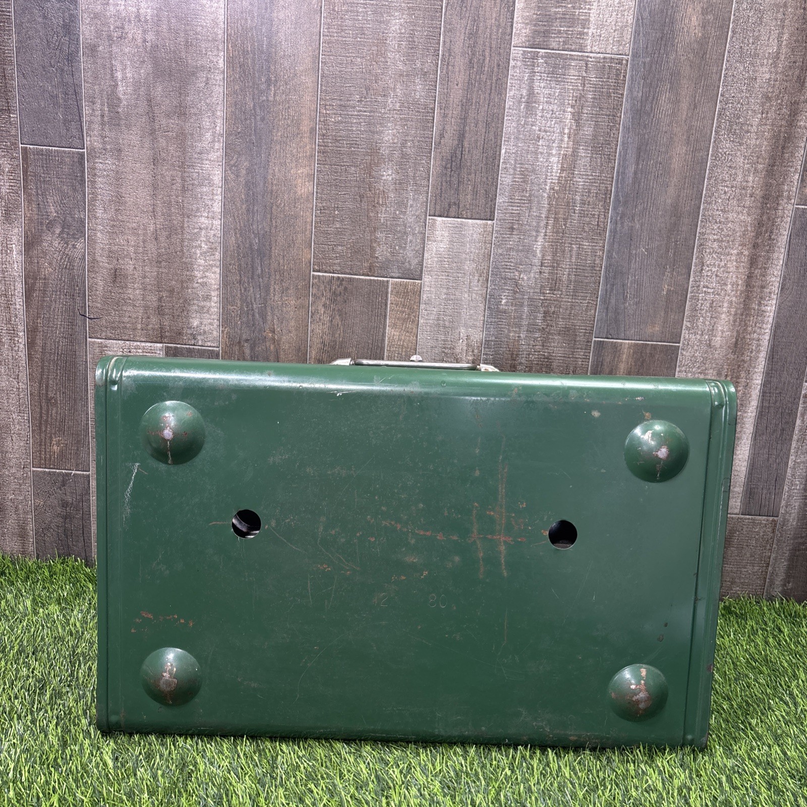 Vintage Coleman 413H Camp Stove 2 Burner Green Tested Working Made in USA