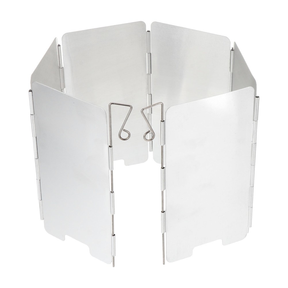 2 Sets Camping Burner Windshield Outdoor Cooker Screen BBQ Lightweight