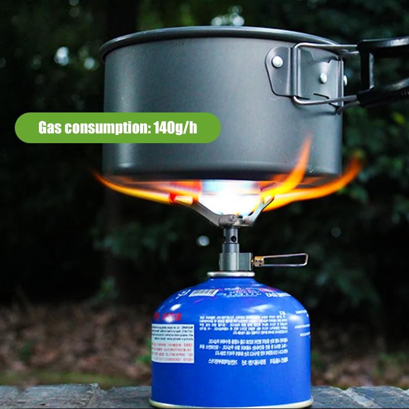 Brs Outdoor Gas Stove Mini Titanium Camping Gas Burner 25g Ultralight Stove Surv