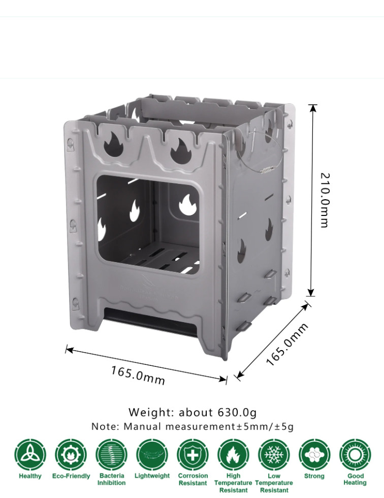 Boundless Voyage Titanium Multi Fuel Portable Wood Burning Stove