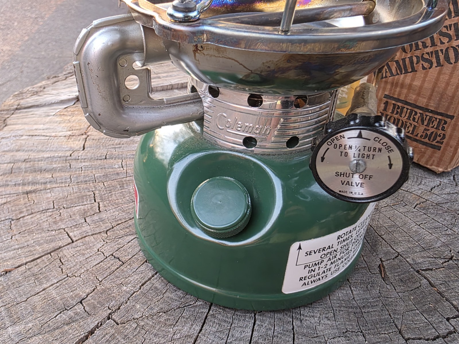 Vintage Coleman 1980 2/80 Sportster Camp Stove 502-700 Gas w/ Original Box
