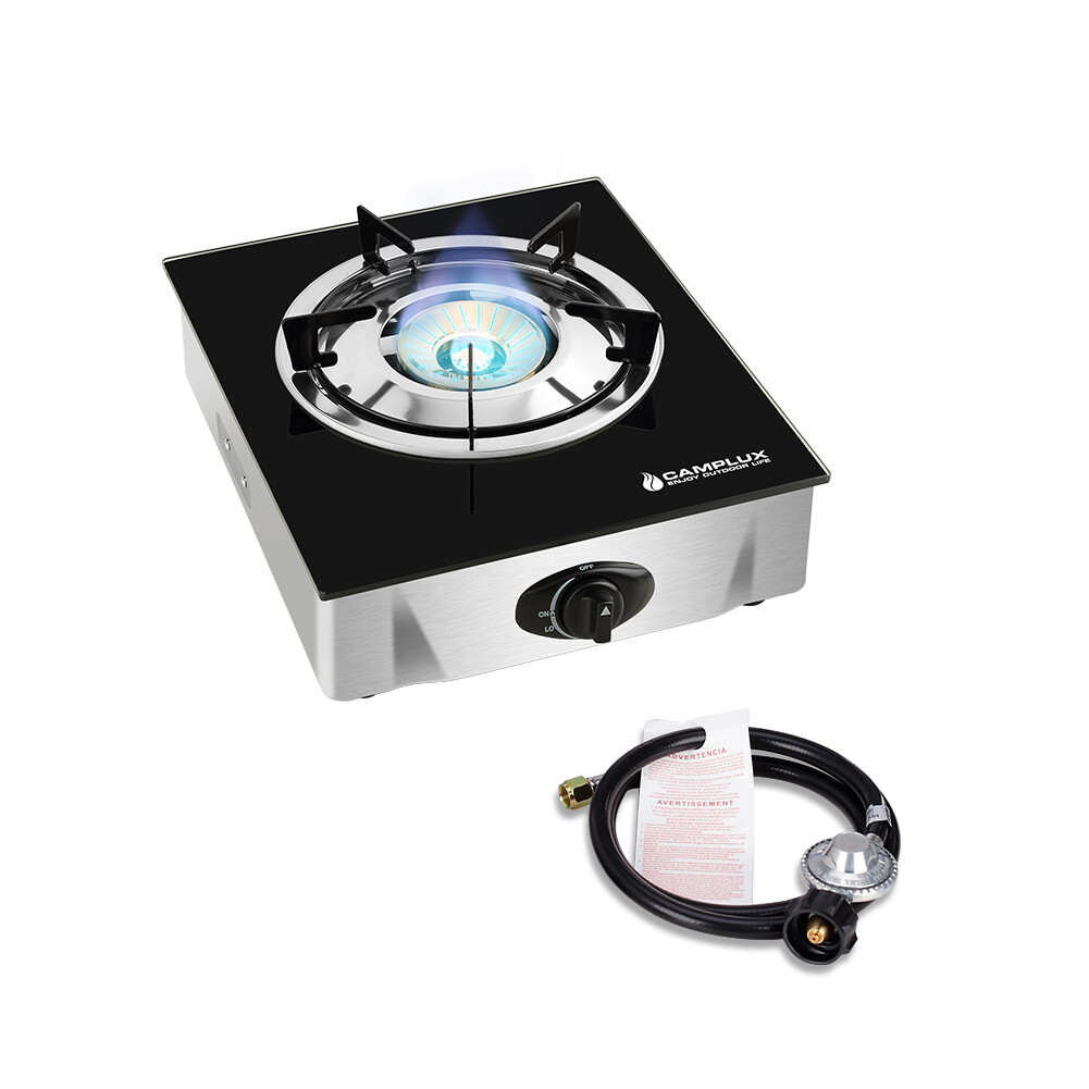 Camplux Portable Gas Cooktop 3 Burners Propane LPG Camping Stove Stand Outdoor