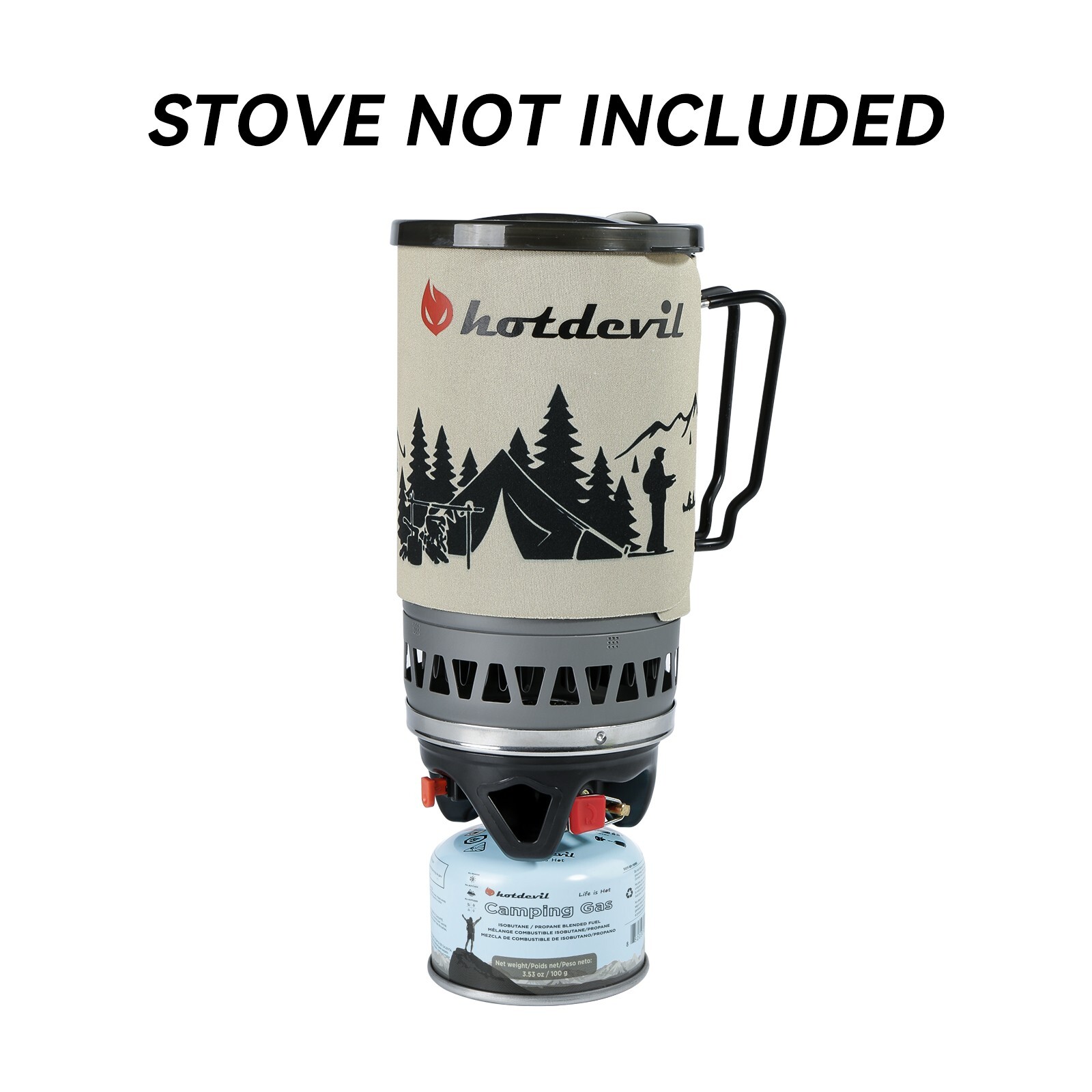 Hotdevil 24xCamping Stove Fuel Portable 100g Butane Propane Blend Isobutane Cas