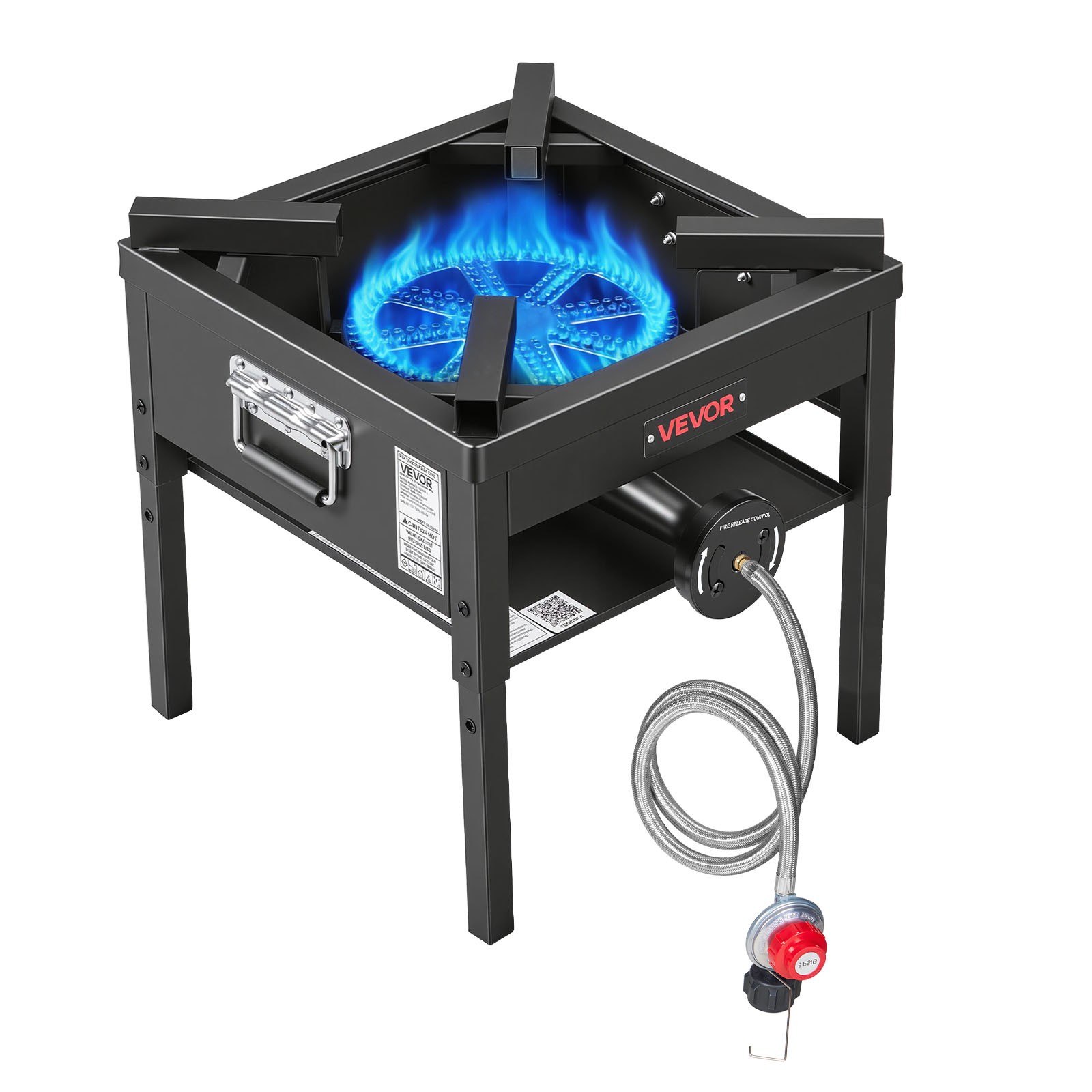 VEVOR Single Burner Propane Gas Stove 200000 BTU Outdoor Camping Cooker for BBQ