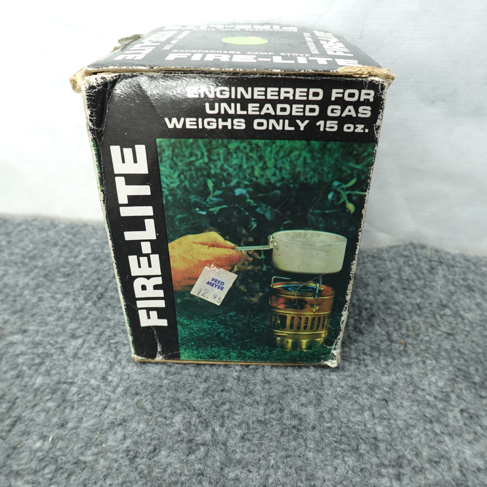 Fire-Lite Brass Backpacker Camp Stove 15oz W/ Box Accessories Vintage