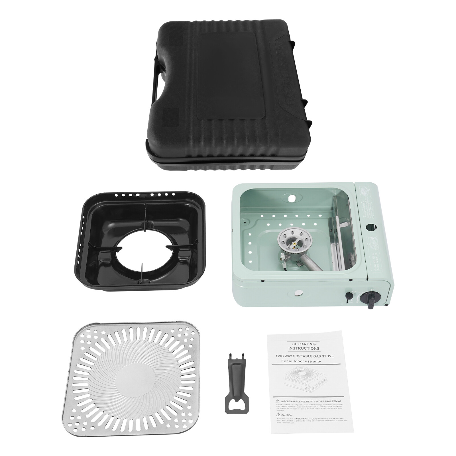 Tabletop Camping Grill Stove 2.3KW Portable Camping Grill Gas Stove with Clamp