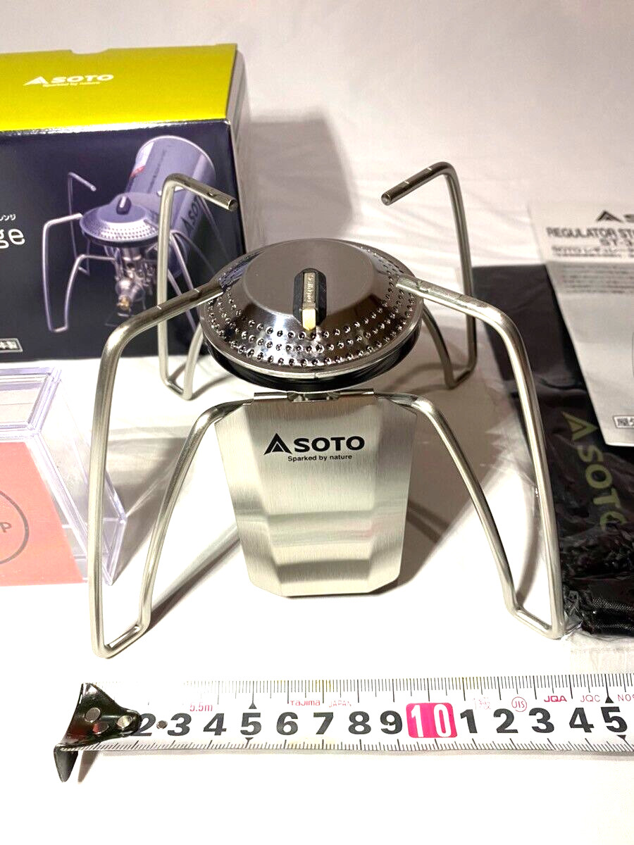 SOTO Regulator Stove Range ST-340 Silver Compact Cassette Gas Stove camp outdoor