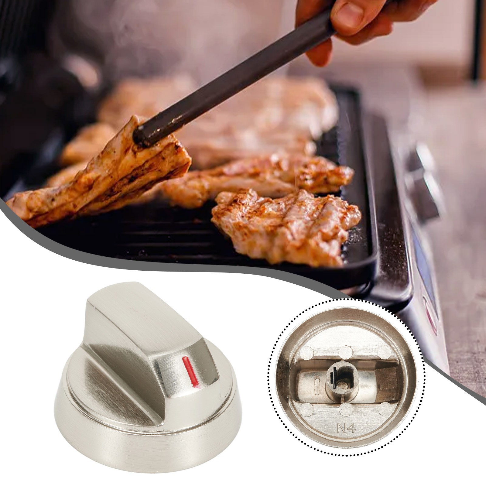 Knob Gas Stove Knob Kitchen Functional High Quality Zinc Alloy BBQ Grill