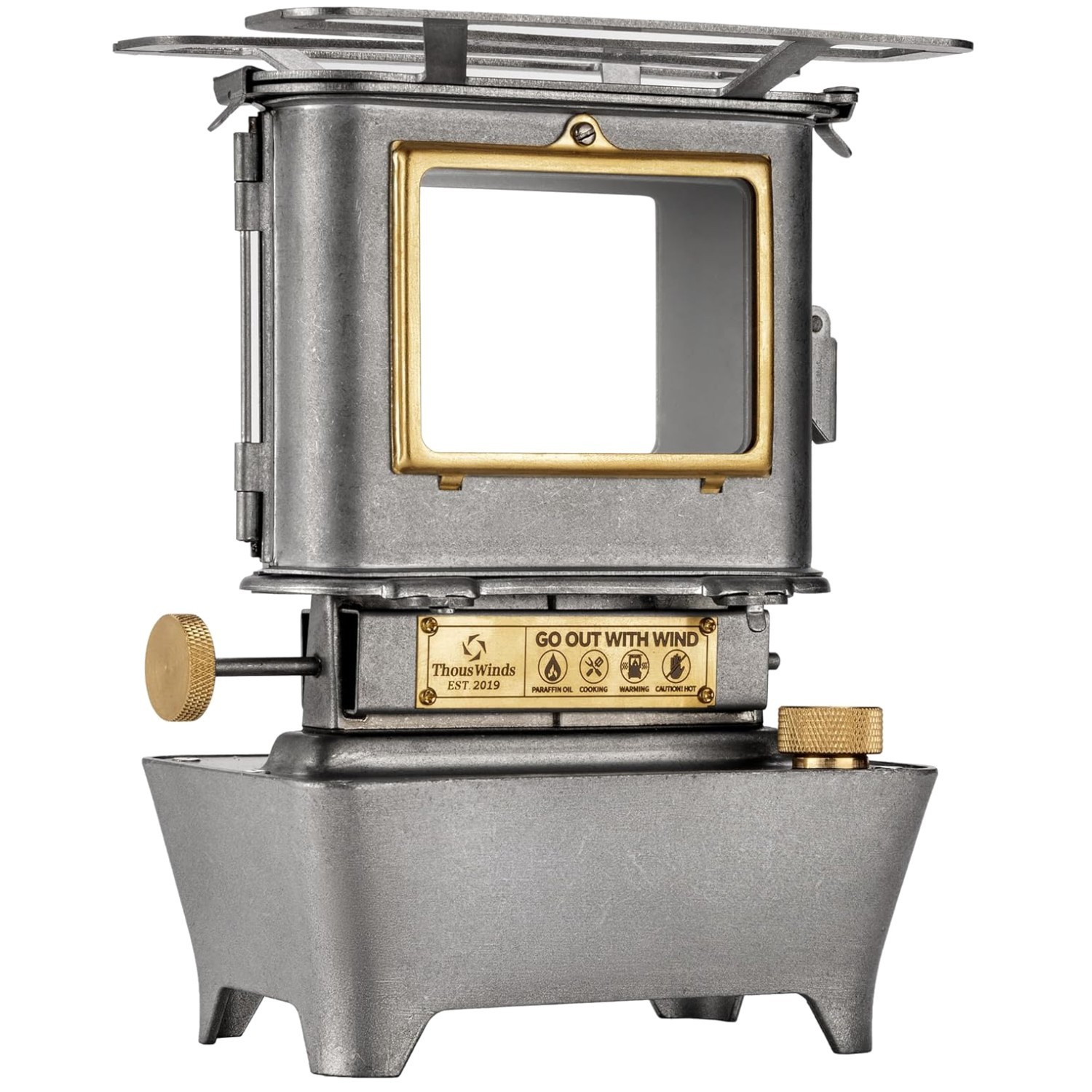 Stainless Steel Oil Lantern – Camping Lighting Solution